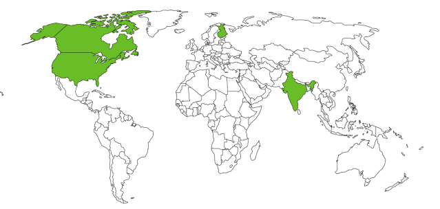 Attendees by country