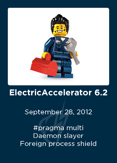 ElectricAccelerator 6.2 "Ship It!" award card front