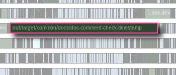 Uncached Javadoc job in Android build - click for full image